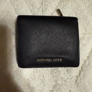 Michael Kors Black Leather Card Holder